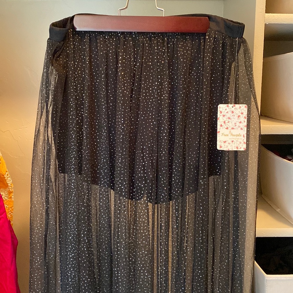 FREE PEOPLE Festival Tulle Maxi Skirt